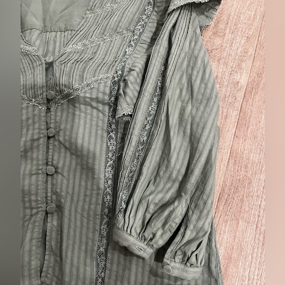 INTERMIX Eloise Ruffled Cotton Blouse - Picture 7 of 8